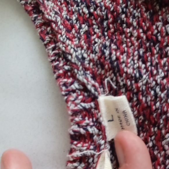 Lucky Brand Denim Co. Knit Tank Red, White, and Blue Women's size Large - Picture 9 of 17
